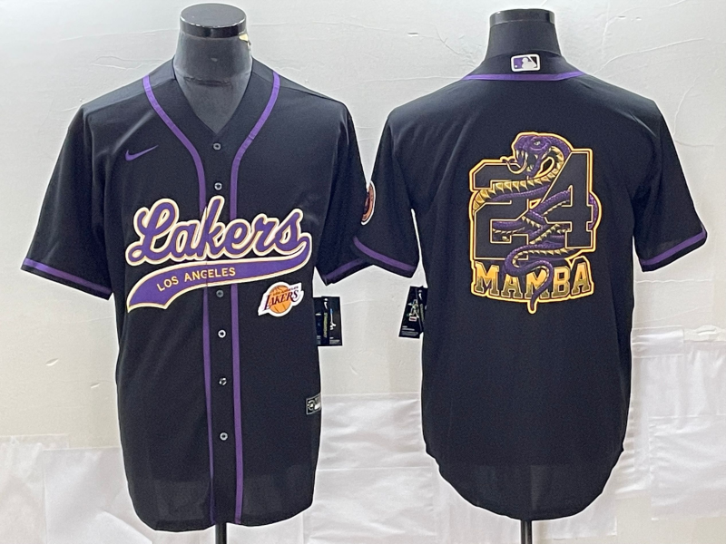 Men Los Angeles Lakers 24 Bryant black 2024 NBA Jersey2024112001
